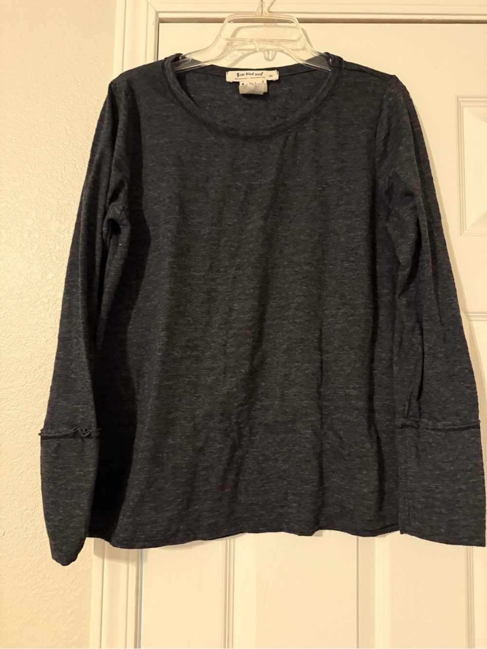Three Bird Nest Heathered Charcoal Crewneck Shirt